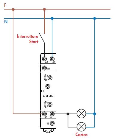 Interruttore Temporizzatore Elettronico Temporizzatore luce scala di CA  220-240V per la delle scale domestiche : : Fai da te